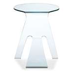 Journey Side Table In Glass Finish, Clear-4