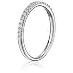 14K White Gold Lab Grown Diamond Wedding Ring (1-2