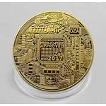 BITCOIN Coin,18K GOLD, 2-Pack Deluxe Collector S-2