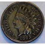 1863 P Indian Head Civil War Coin Comes In A Pla-2