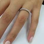 1Ct Prong Lab Grown Diamond Eternity Ring 14K Wh-4