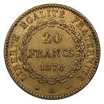 19Th Century France 20 Francs Angel Gold Coin-4