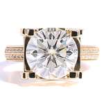 5 Carat Lab Grown Moissanite Wedding Ring With D-2