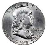 Vintage U.S. Silver Half Dollar 2-Coin Set-1963-4