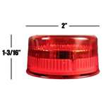 2 And Round LED Red Marker Clearance Light W 9 D-2