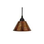 L300DB 7-Inch Hand Hammered Cone Pendant Light,-2