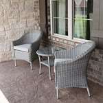 Pleasant Bay 3-Piece Outdoor Wicker Patio Bistro-4