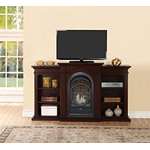 Dual Fuel Vent Free Fireplace With Bookshelves -2