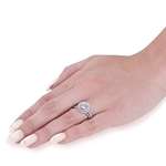 1 1/2 Ct Halo Lab Grown Diamond Engagement Ring-4