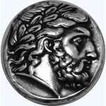 Greek Mythology Coin Of ZEUS King Of The Gods 4S-2