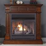 Dual Fuel Vent Free Gas Fireplace - 32,000 BTU,-2