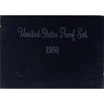 1980 Us Mint Proof 6 Coin Set Original Box-2