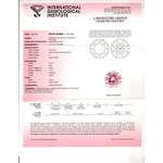 0.89 Ct. | Round | Light Raspberry Color | I2 Cl-2