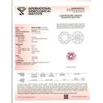 0.76 Ct. | Round | Bubble Gum Pink Color | SI1 C-2