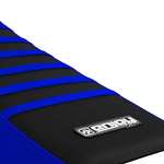 Ribbed Seat Cover For Yamaha YZ 80-Blue Sides By-2