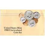 1988 United States Mint Uncirculated Coin Set U8-4