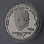 2017 DONALD TRUMP INAUGURAL SILVER DOLLAR COIN 2-2