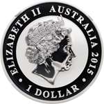 2015 AU 1Oz Silver Australian Kookaburra 1 Brill-2