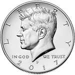 2017 P D Kennedy Half Dollar Clad Uncirculated-2