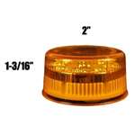 2 And Round LED Amber Marker Clearance Light W 9-2