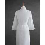 Waffle Weave Spa Robe Made In Turkey-White-2