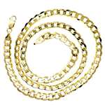 10K YELLOW Gold HOLLOW ITALY CUBAN Chain - 24 In-2