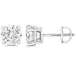 1/3Ct Excellent Cut Diamond Studs With Screw Bac-2