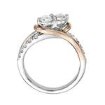 14KT Two Tone White Gold Rose Gold G-H I1 By I2-2
