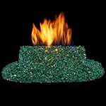 1/4 Inch Classic Emerald Fire Glass - 10 Pound B-2