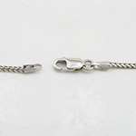 14K White Gold Smooth Cut Franco Link Chain 20 A-4