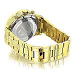 Iced Out Mens Watch With Diamond Band 1.25Ct Yel-2