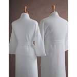 Mr. Mrs. Couples Waffle Weave Bathrobe Set-100 E-2