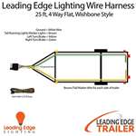 Wishbone Style Trailer Wiring Harness With 4-Fla-4
