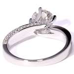 1.5 Carat Moissanite Wedding Ring With Natural D-2