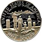 1986 S US Commemorative Proof Half Dollar Statue-2