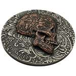 2017 CM CARVED SKULL High Relief Silver Coin Cop-2