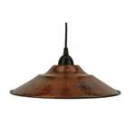 L400DB 13-Inch Large Hand Hammered Pendant Light-2