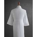 Waffle Weave Spa Robe Made In Turkey-White-4