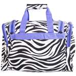 Purple Zebra Duffle Bag 16-Inch-2