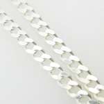 Silver Curb Link Chain Necklace BDC66-2
