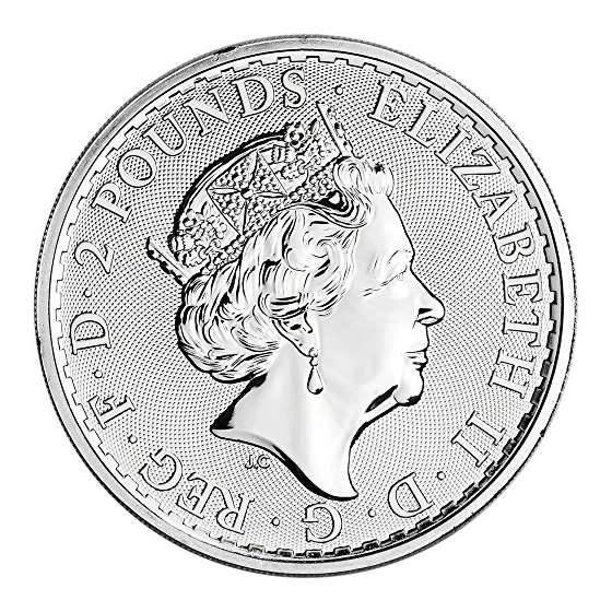 UK 2018 Great Britain Silver Britannia 1 Oz FIVE-2