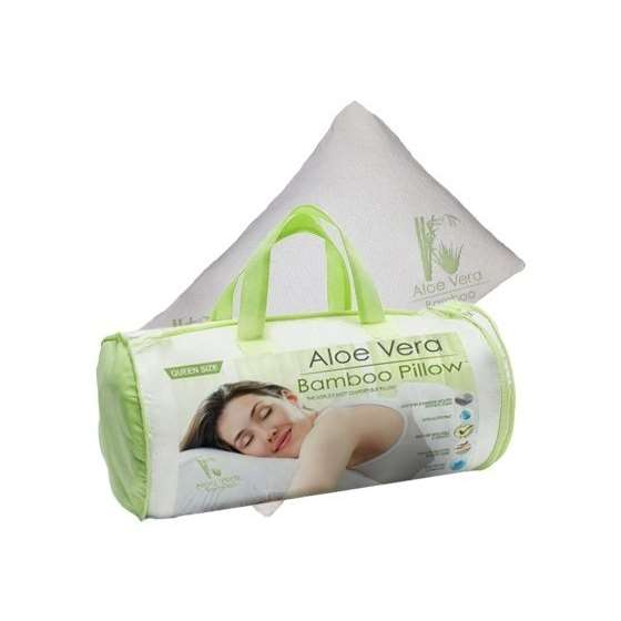 Aloe Vera Bamboo Memory Foam Pillow-Hypoallergen-2