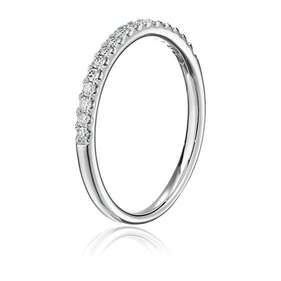 14K White Gold Lab Grown Diamond Wedding Ring (1-2