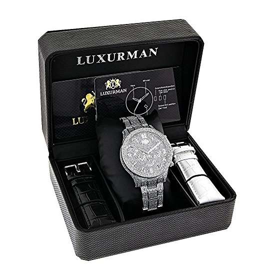 Mens Diamond Watches: Fully Iced Out Watch 1.25C-4