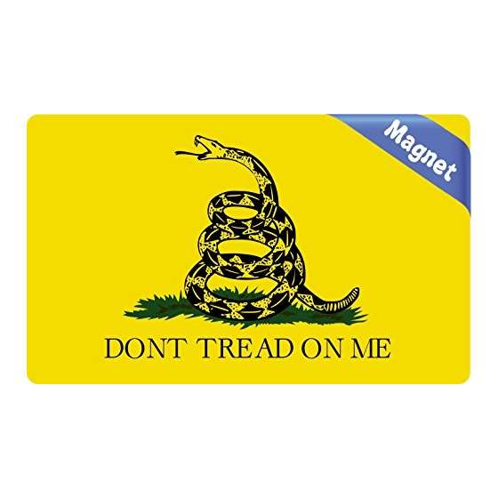 5 And X 3 And Dont Tread On Me Gadsden Bumper Ma-2
