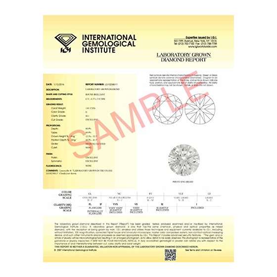 1Ct IGI Certified USA Lab Grown Diamond Engageme-4