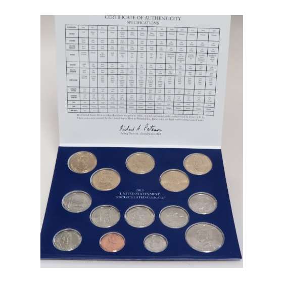 2013 US Mint Uncirculated 28-Coin Set With Burni-4