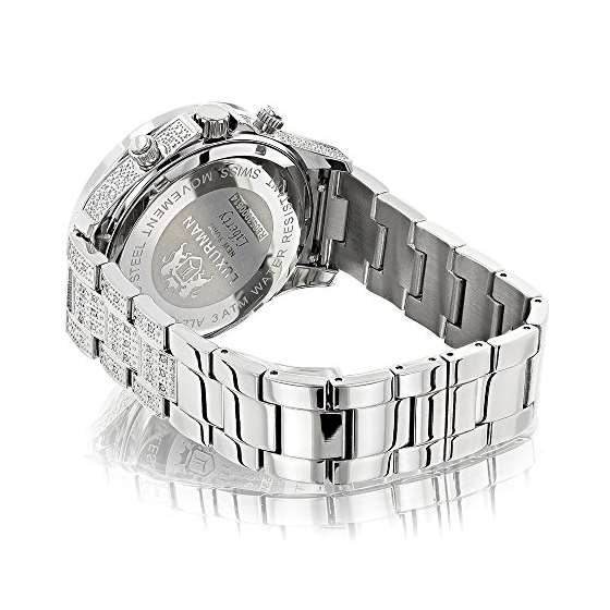 Mens Diamond Watches: Fully Iced Out Watch 1.25C-2