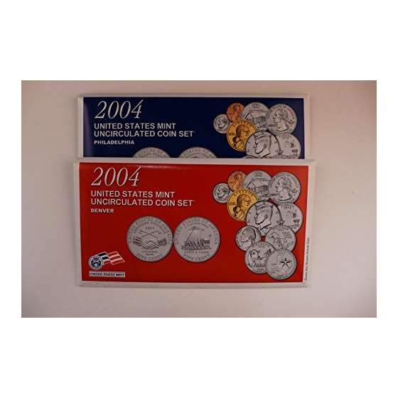 2004 Mint Set P And D Mint Uncirculated Coins-2