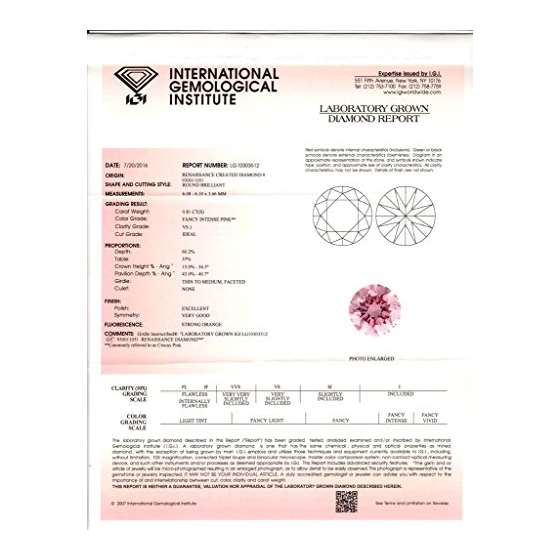 0.81 Ct. | Round | Crocus Pink Color | VS2 Clari-2